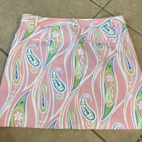 Nwt RALPH LAUREN Polo Golf Paisley Skort Skirt